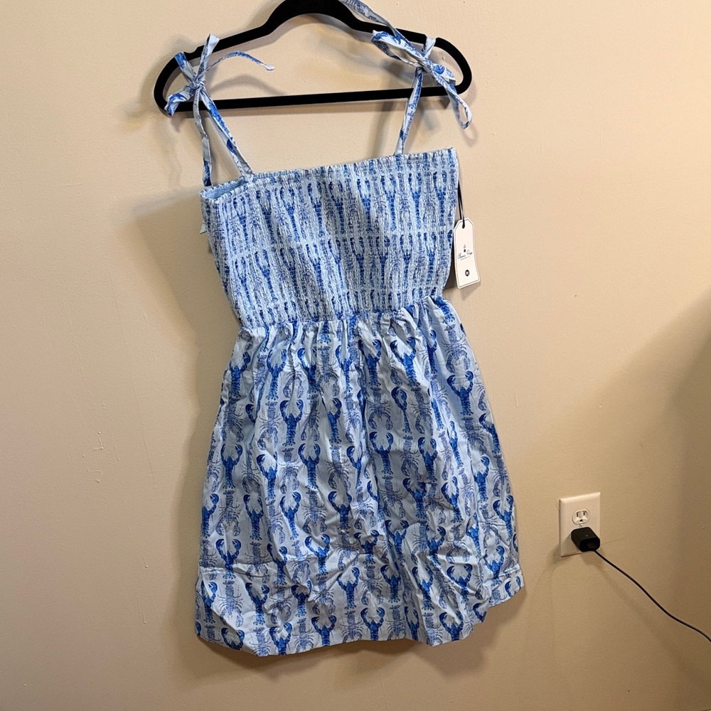Classic Prep lobster Blue and White Mini Dress